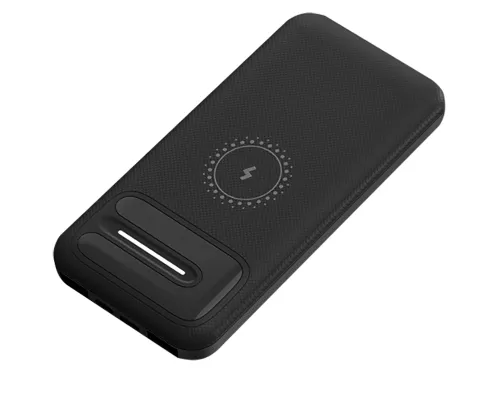 Внешний аккумулятор Odyssey, 10000 mAh с беспроводной зарядкой, черный