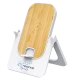 Беспроводное зарядное устройство Bambooco 15W, белый с бамбуковым