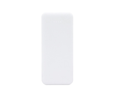 Внешний аккумулятор Arrida 5000mAh, с покрытием Baby skin, белый Внешний аккумулятор Arrida 5000mAh, с покрытием Baby skin, белый