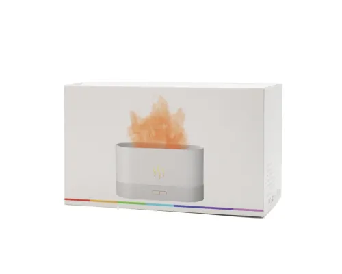 Светодиодный USB увлажнитель-ароматизатор Flame RGB, белый