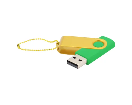 Флешка Designer To Go 2.0 USB 16Gb, зеленый/желтый