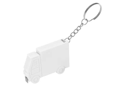 Брелок-рулетка Грузовик, 1 метр, белый