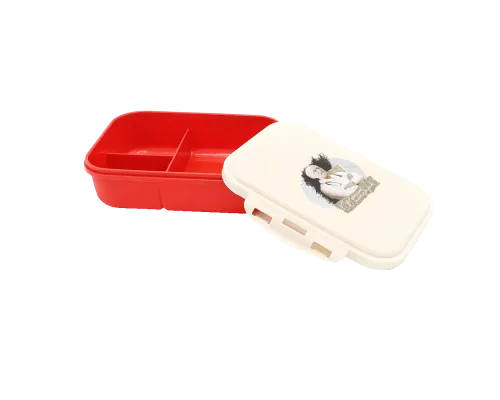 Ланчбокс (контейнер для еды) Ulf из пшеничного волокна, красный