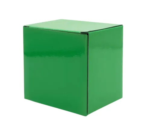 Коробка глянцевая для кружки Make me, зелёная