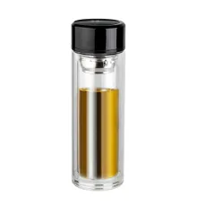 Термос стеклянный cо светодиодным дисплеем MARCUS, черный