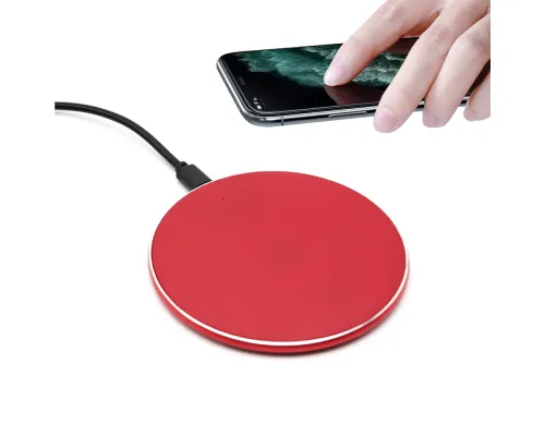 Беспроводное зарядное устройство Flappy 10W, красный