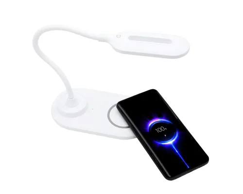Настольная лампа с беспроводной зарядкой Duos