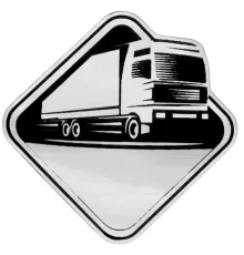 Шильд-наклейка фура, серебро