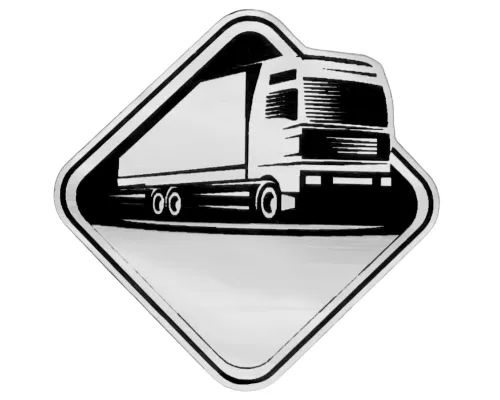 Шильд-наклейка фура, серебро