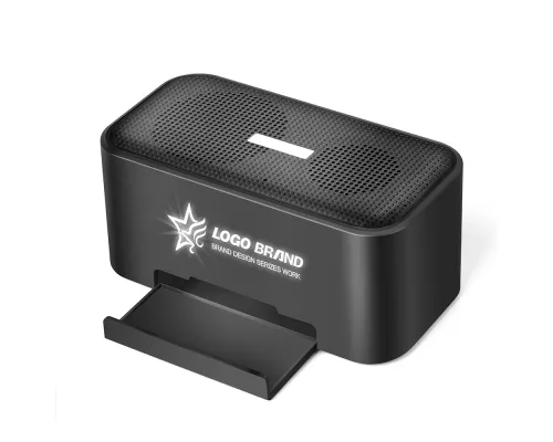 Беспроводная колонка Riffle с подсветкой гравировки, черный