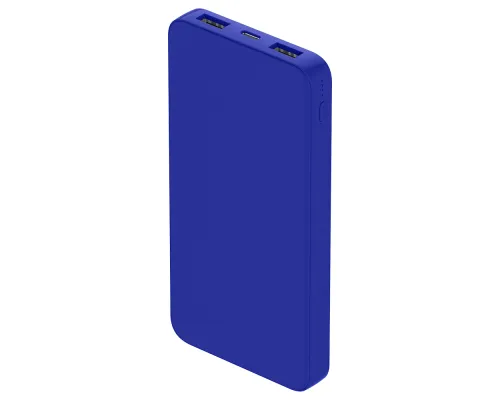Внешний аккумулятор Polus, 10000 Mah, софт-тач покрытие, синий
