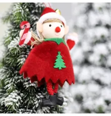 Новогоднее украшение Эльф, красный