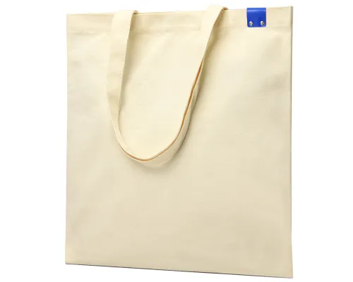 Сумка для покупок IVORY 325 г/м² с PU нашивкой, синий