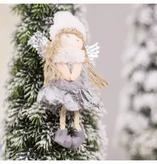 Новогоднее украшение рождественский ангел Свитс, серый
