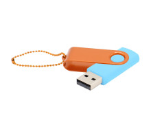 Флешка Designer To Go 2.0 USB 16Gb, голубой/оранжевый