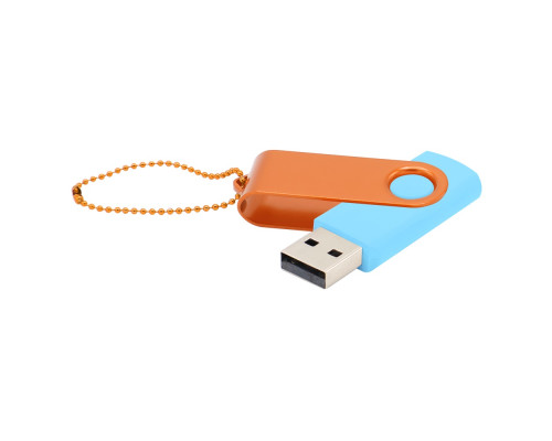 Флешка Designer To Go 2.0 USB 16Gb, голубой/оранжевый Флешка Designer To Go 2.0 USB 16Gb, голубой/оранжевый