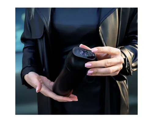 Термобутылка герметичная вакуумная Glory с дисплеем, черный