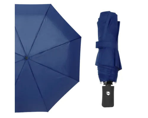 Автоматический противоштормовой зонт Vortex, тёмно-синий
