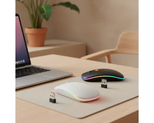 Мышь компьютерная беспроводная Seven, черная