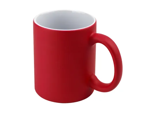 Кружка-хамелеон керамическая Йорк, сублимация, красная