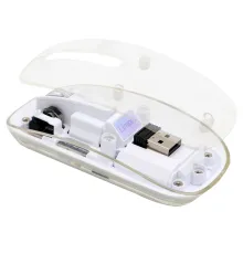 Мышь компьютерная беспроводная прозрачная Limpid, белый