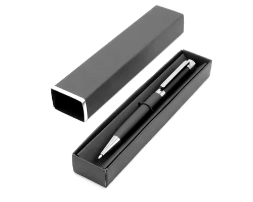 Ручка Senator в коробке Cradle чёрной с серебристым, чёрная