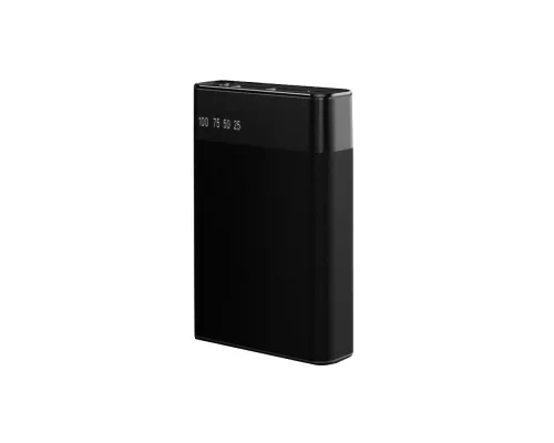 Внешний аккумулятор в металлическом корпусе Apria, 10000 mAh, черный