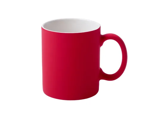Кружка Bonn Soft, софт тач, красная