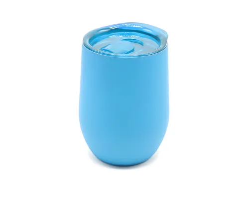 Термокружка с двойной стенкой SOFTO софт-тач, голубая