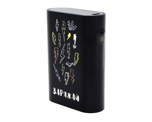 Внешний аккумулятор в металлическом корпусе Wōdan, сенсорный, 10000mAh, черный