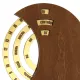 Вечный календарь из дерева TimeLore, коричневый / золотой