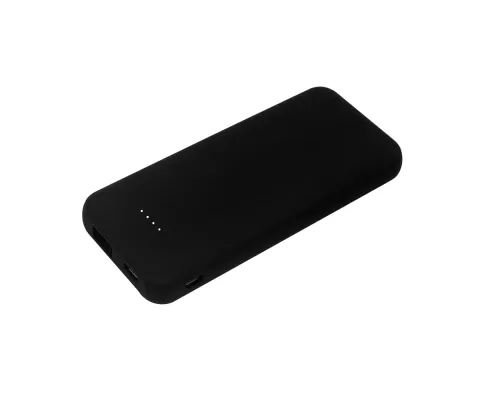 Внешний аккумулятор Arrida 5000mAh, с покрытием Baby skin, черный