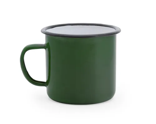 Металлическая кружка ANON, Бутылочный зеленый