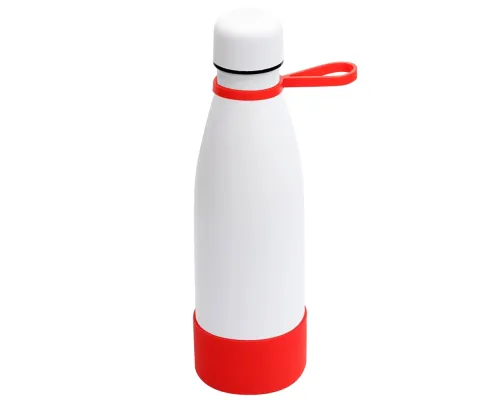 Термобутылка герметичная вакуумная Olivia To Go, белый/красный