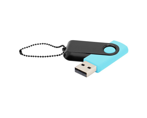 Флешка Designer To Go 2.0 USB 16Gb, бирюзовый/черный Флешка Designer To Go 2.0 USB 16Gb, бирюзовый/черный