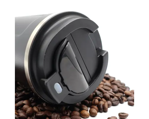 Термокружка Moon с дисплеем, 380мл, черная