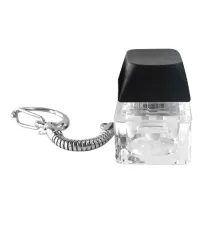 Брелок PUSH ME с LED подсветкой, чёрный