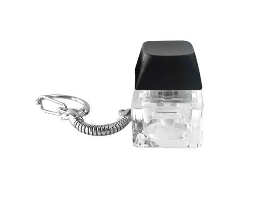 Брелок PUSH ME с LED подсветкой, чёрный