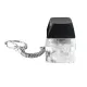 Брелок PUSH ME с LED подсветкой, чёрный