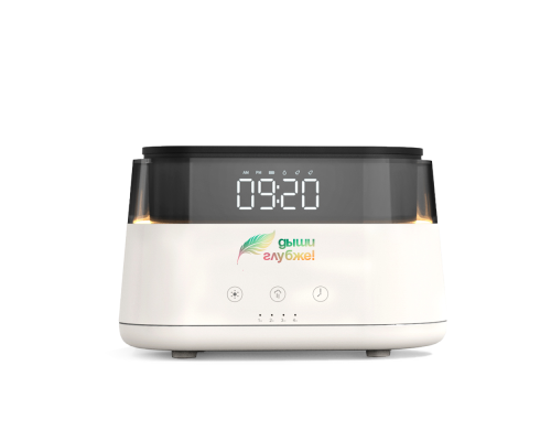 Светодиодный USB увлажнитель-ароматизатор Brava с часами с RGB подсветкой Светодиодный USB увлажнитель-ароматизатор Brava с часами с RGB подсветкой