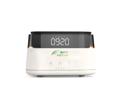 Светодиодный USB увлажнитель-ароматизатор Brava с часами с RGB подсветкой Светодиодный USB увлажнитель-ароматизатор Brava с часами с RGB подсветкой