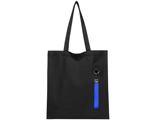 Сумка для покупок LUMISSA 325 г/м² с ремувкой, чёрный/синий