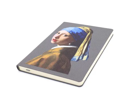 Блокнот A5 Officer в мягком переплёте с металлической биркой, серый