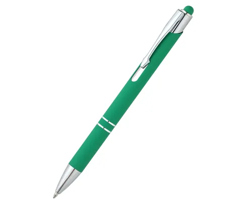 Ручка металлическая Ingrid софт-тач, зеленая