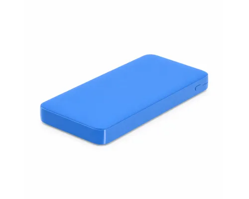 Внешний аккумулятор Polus, 10000 Mah, софт-тач покрытие, светло синий