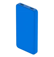 Внешний аккумулятор Polus, 10000 Mah, софт-тач покрытие, светло синий