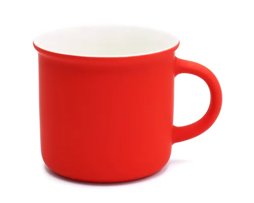 Кружка Camping, софт тач, красная