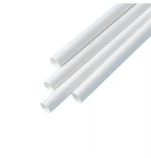 Белая бумажная трубочка , размер 197*6 мм, белая (100 шт в бумажной упаковке)