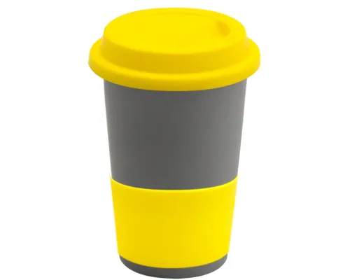 Кружка Magic To Go, серый/ желтый