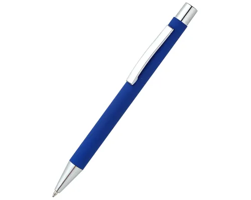 Ручка металлическая Rebecca софт-тач, синяя